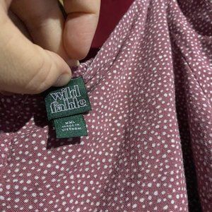 Cute pink dotted babydoll dress